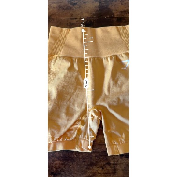 Gymshark Ladies Womens Small Gold Seamless Workout Shorts - Picture 11 of 13